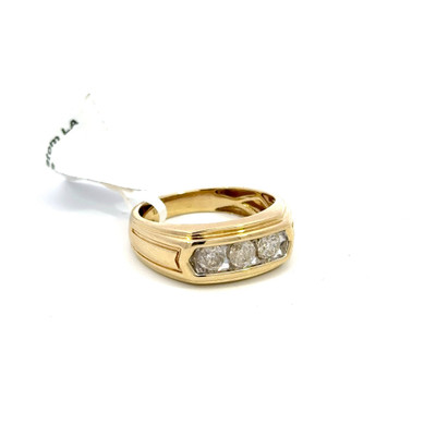 10K GOLD DIAMOND BAND RING 0.75CT - CMRR546-3 10K GOLD DIAMOND BAND RING 0.75CT - CMRR546-3