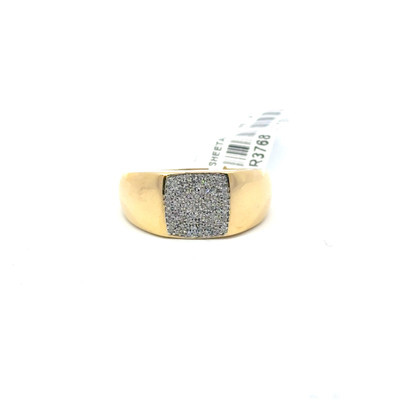 10K Men's Diamond Ring 4.6gr 0.26CT R3768-1 10K Men's Diamond Ring 4.6gr 0.26CT R3768-1