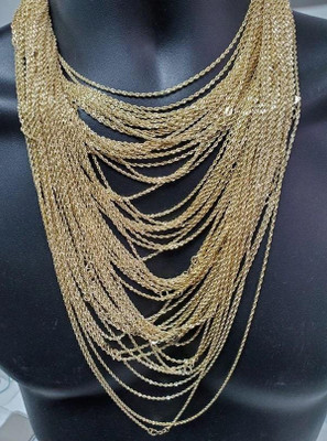 2MM 10K Laser Cut Rope Chain RCL-002-2 2MM 10K Laser Cut Rope Chain RCL-002-2