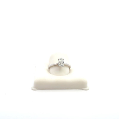 0.55ct Elongated Radiant Cut 14K Diamond Ring-1 0.55ct Elongated Radiant Cut 14K Diamond Ring-1