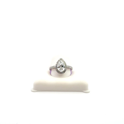 2.21ct Elongated Radiant Cut 14K Diamond Ring-1 2.21ct Elongated Radiant Cut 14K Diamond Ring-1