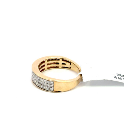 10K GOLD DIAMOND BAND MEN'S RING 1CT - R160781-3 10K GOLD DIAMOND BAND MEN'S RING 1CT - R160781-3