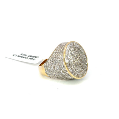 Men's Championship Style Diamond Ring 5.60ct 14K Gold - CMRBR0415-1 Men's Championship Style Diamond Ring 5.60ct 14K Gold - CMRBR0415-1