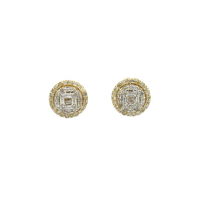 10k Gold 0.50CT Diamond Circle Earrings - GCLA Earrings Diamond Circle 069