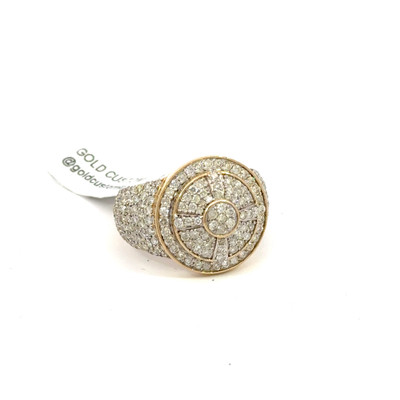 10K GOLD DIAMOND MEN'S RING ROUND 2.75CT - GCRG0954-1 10K GOLD DIAMOND MEN'S RING ROUND 2.75CT - GCRG0954-1