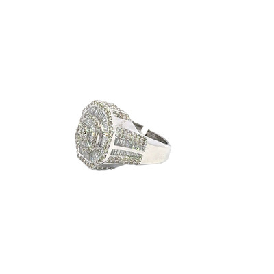 10K WHITE GOLD DIAMOND RING 4.22 CT CHAMPIONSHIP STYLE - CMRBR0408-W
