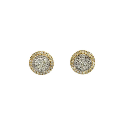 10k Gold 0.50CT Diamond Circle Earrings - GCLA Earrings Diamond Circle 068 10k Gold 0.50CT Diamond Circle Earrings - GCLA Earrings Diamond Circle 068