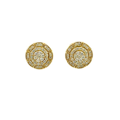 10k Gold 0.75CT Diamond Circle Earrings - GCLA Earrings Diamond Circle 046 10k Gold 0.75CT Diamond Circle Earrings - GCLA Earrings Diamond Circle 046