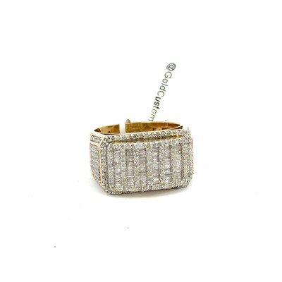 10K GOLD DIAMOND SQUARE RING 1.75CT - MGR2033-1 10K GOLD DIAMOND SQUARE RING 1.75CT - MGR2033-1