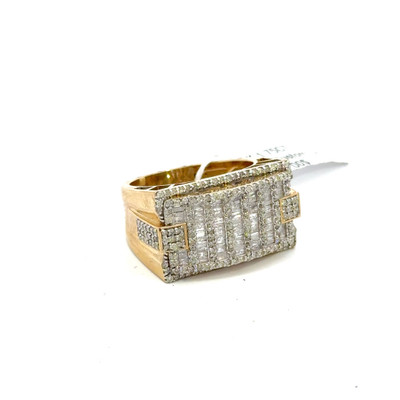 10K GOLD DIAMOND RECTANGULAR RING 1.75CT - MGR2048-4 10K GOLD DIAMOND RECTANGULAR RING 1.75CT - MGR2048-4