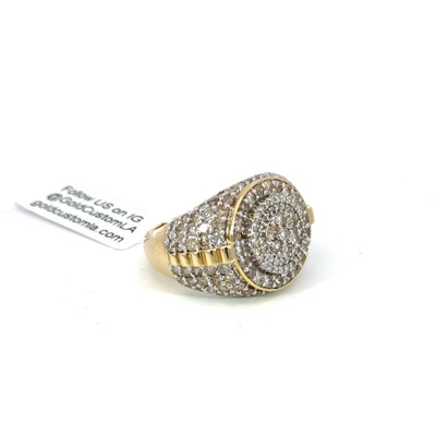 Men's Championship Style Diamond Ring 4.30ct 10K Gold - GCMR999018-2 Men's Championship Style Diamond Ring 4.30ct 10K Gold - GCMR999018-2