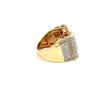 10K GOLD DIAMOND RECTANGULAR RING 1.5CT - MGR2088-3 10K GOLD DIAMOND RECTANGULAR RING 1.5CT - MGR2088-3