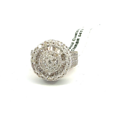 14K GOLD MEN'S DIAMOND RING 5.60CT - CMRBR 0419-4 14K GOLD MEN'S DIAMOND RING 5.60CT - CMRBR 0419-4