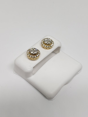 10K 1.00CT Diamond Stud Screw Back Earring DE-022 10K 1.00CT Diamond Stud Screw Back Earring DE-022