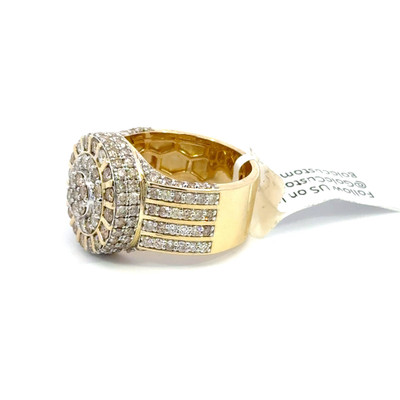 10K GOLD DIAMOND RING ROUND 4CT - MGR2035-4 10K GOLD DIAMOND RING ROUND 4CT - MGR2035-4