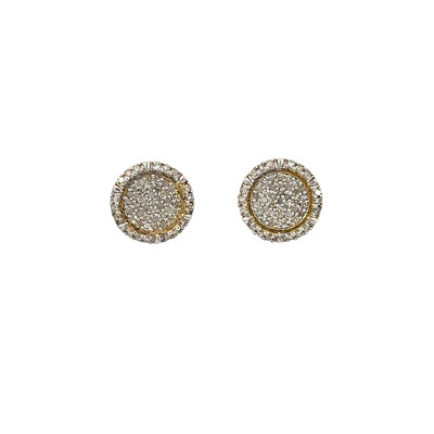 10k Gold 0.35CT Diamond Circle Earrings - GCLA Earrings Diamond Circle 059 10k Gold 0.35CT Diamond Circle Earrings - GCLA Earrings Diamond Circle 059