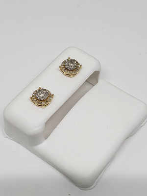10K 0.25CT Diamond Stud Screw Back Earring DE-010 10K 0.25CT Diamond Stud Screw Back Earring DE-010