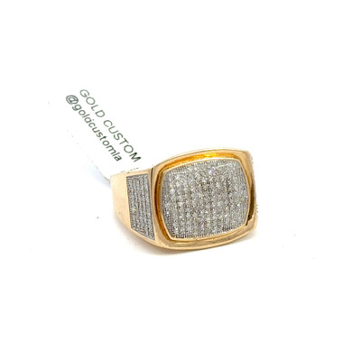 10K GOLD DIAMOND MEN'S RING 0.85CT - GCRG0650-1 10K GOLD DIAMOND MEN'S RING 0.85CT - GCRG0650-1