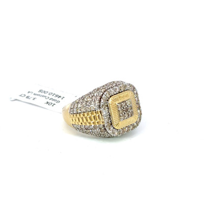 Men's Square Diamond Ring 3.79ct 10K Gold - GCMR999026-1 Men's Square Diamond Ring 3.79ct 10K Gold - GCMR999026-1