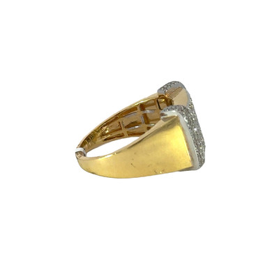 Men's Diamond 10k Gold Ring - GCLA Mens Ring 0006-6 Men's Diamond 10k Gold Ring - GCLA Mens Ring 0006-6