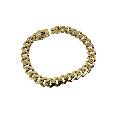 9mm Monacco Bracelet 10K Yellow Gold MB003 9mm Monacco Bracelet 10K Yellow Gold MB003