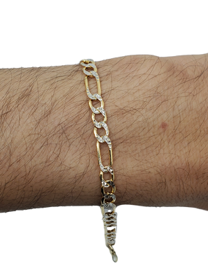 Figaro Bracelet 5.mm 10k Gold MMB-004-2 Figaro Bracelet 5.mm 10k Gold MMB-004-2