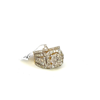 Men's Square Circular Diamond Ring 3.20ct 10K Gold - GCMR999027-1 Men's Square Circular Diamond Ring 3.20ct 10K Gold - GCMR999027-1