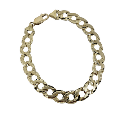 9mm Casting Bracelet 10K Yellow Gold Bracelet for Men MCA-054 9mm Casting Bracelet 10K Yellow Gold Bracelet for Men MCA-054