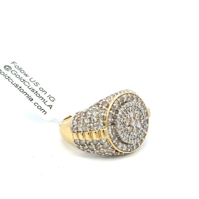 10K ROUND DIAMOND GOLD RING 4.30CT - MGR2021-4 10K ROUND DIAMOND GOLD RING 4.30CT - MGR2021-4