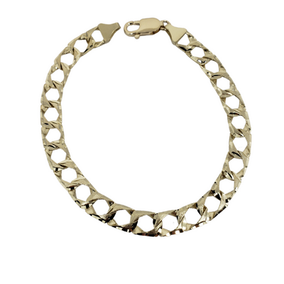 8mm Bracelet 10K Yellow Gold Bracelet for Men MCA-051 8mm Bracelet 10K Yellow Gold Bracelet for Men MCA-051