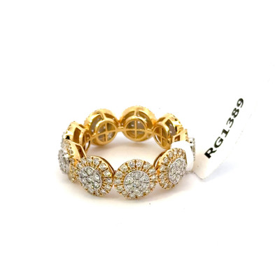 10K GOLD DIAMOND FULL ETERNITY ROUND RING 3.25CT - RG1389-1 10K GOLD DIAMOND FULL ETERNITY ROUND RING 3.25CT - RG1389-1