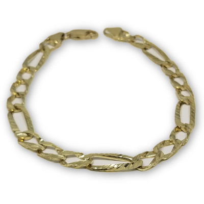 Curb Chain Bracelet 7mm 10k Gold BBB-001