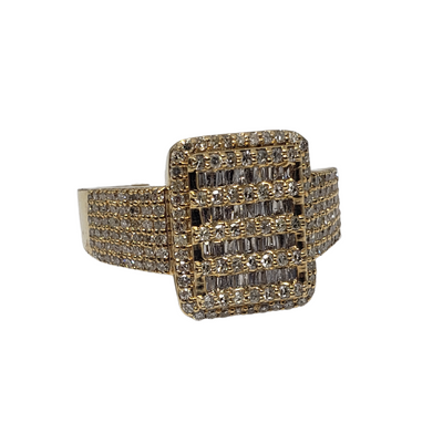10k Square ring 1.20ct diamonds NEW - la6000 10k Square ring 1.20ct diamonds NEW - la6000