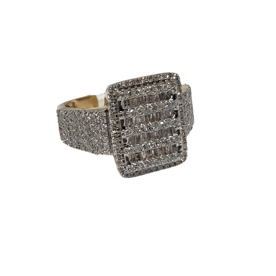 10k Square ring 1.20ct Baguettes of diamonds NEW - la6001 10k Square ring 1.20ct Baguettes of diamonds NEW - la6001