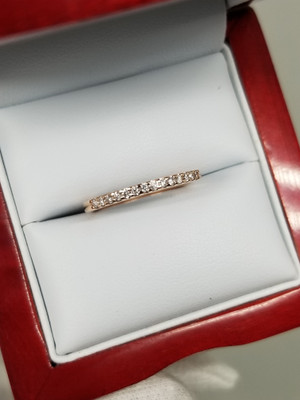 Diamond Semi Eternity Ring 0.16ct in 10k White Gold RRR-0011-6 Diamond Semi Eternity Ring 0.16ct in 10k White Gold RRR-0011-6