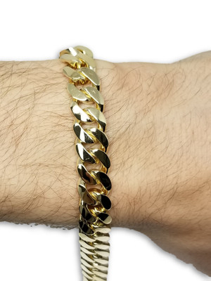 Miami Cuban Link Solid Filled Bracelet 8.5mm 10k Gold GRM-144-10 Miami Cuban Link Solid Filled Bracelet 8.5mm 10k Gold GRM-144-10