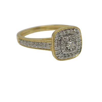 Diamond ring 0.40ct diamonds 10k yellow gold LA-700 Diamond ring 0.40ct diamonds 10k yellow gold LA-700