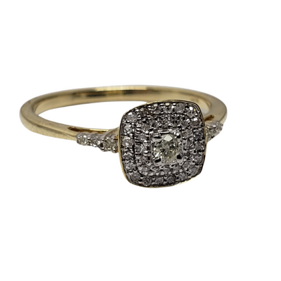 Diamond Ring 0.25ct diamonds in 10k - edo-002 Diamond Ring 0.25ct diamonds in 10k - edo-002