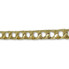 8.0MM 10k Yellow Diamond Cut Gourmette Gold Chain in Square Link MGC-046