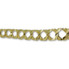 9.7MM 10k Yellow Diamond Cut Gourmette Gold Chain in Square Link MGC-044