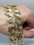 14MM 10k Yellow Diamond Cut Medusa Gold Necklace LK-001