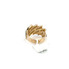 10K GOLD DIAMOND CUBAN RING JAGGED EDGE 0.99CT - MGR2081