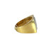 Square Shaped Diamond Ring 10k Goldwith Round Diamonds - SR 10836