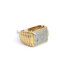 Men's Square Rolly Diamond Ring Yellow Gold - GCLA Mens Rings 0041