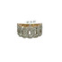 Men's Diamond Link Ring Yellow Gold w/ Baguette and Round Diamonds - GCLA Mens Rings 0032