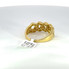 Men's 10k Gold Chain Link Ring with Round Diamonds - SR 12827