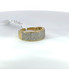Men's Diamond Ring Yellow Gold Round Diamonds Row - GCLA Mens Rings 0034