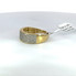 Men's Diamond Ring Yellow Gold Round Diamonds Row - GCLA Mens Rings 0034
