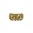 Cuban Link Diamond Ring with Baguette and Round Diamonds - GCLA Mens Ring 0011