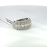 Men's 14k White Gold Diamond Ring w/ Baguette & Round Diamonds - CRBR 9786